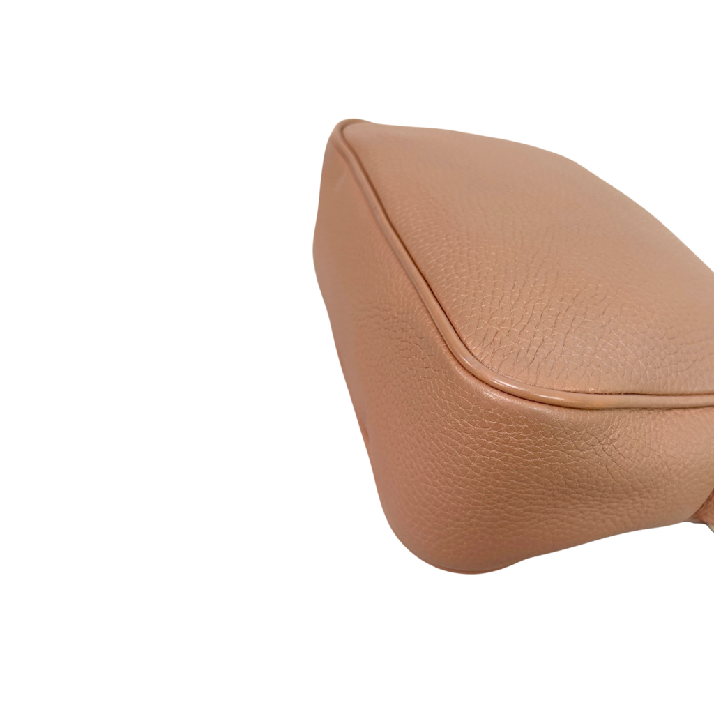Soho Disco Rose Beige Calfskin Leather Gold Hardware