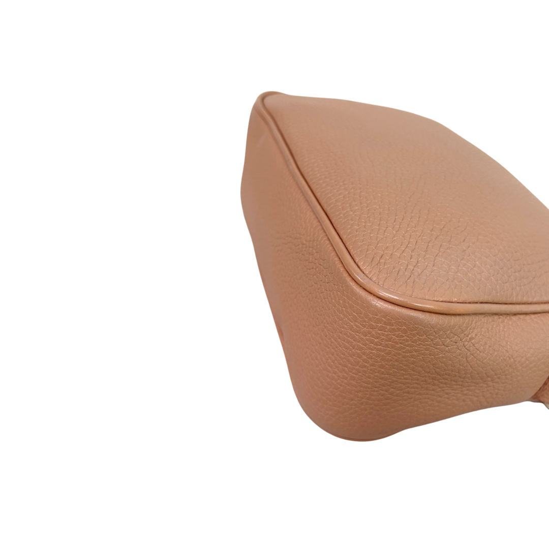 Soho Disco Rose Beige Calfskin Leather Gold Hardware