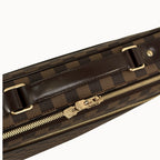 Sabana Case Bag Damier Ebene Leather Gold Hardware