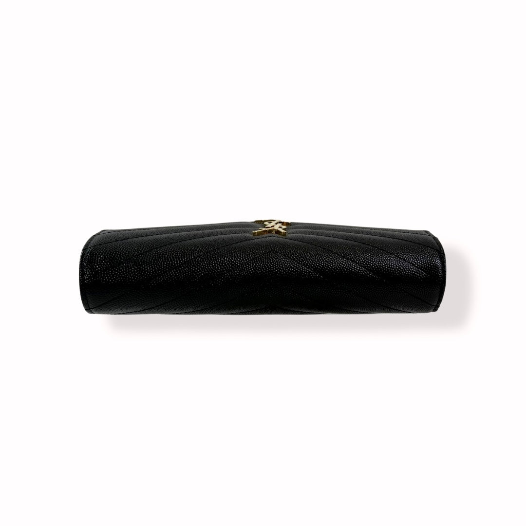 Classic Cassandre Chain Wallet Black Gold-Tone Hardware