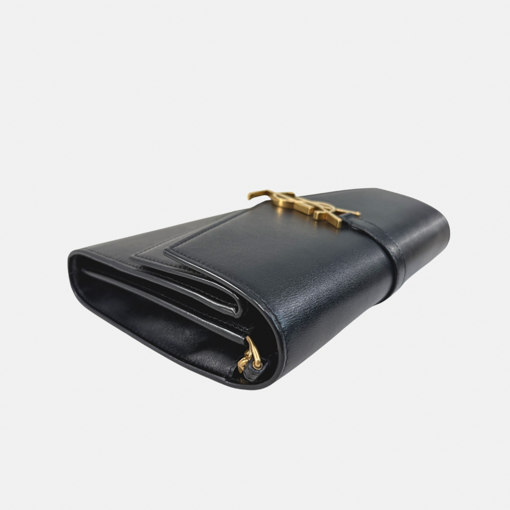 Sulpice Chain Shoulder Bag Black Gold Hardware