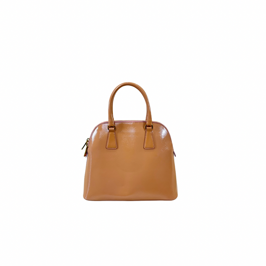Promenade Saffiano Vernice Cameo Medium Gold Hardware