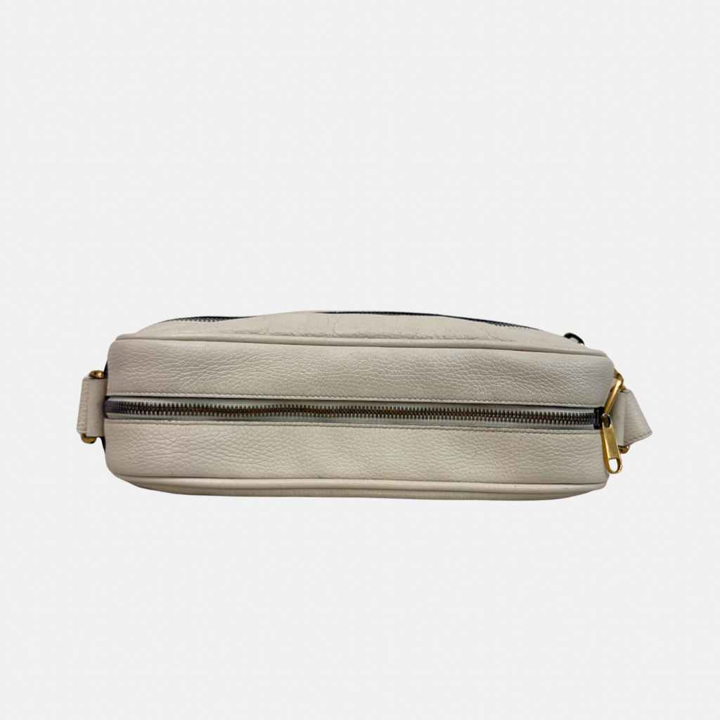 Messenger Bag White Gold Hardware