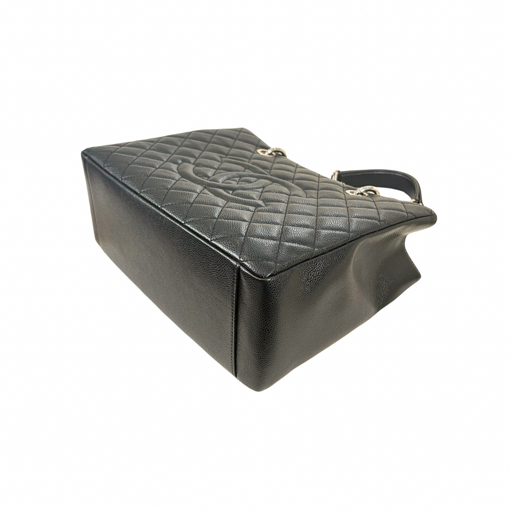 GST Black Caviar Leather Silver Hardware Series 17