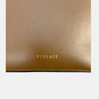 Virtus Bucket Shopper Bag Olive Brown Gold Hardware