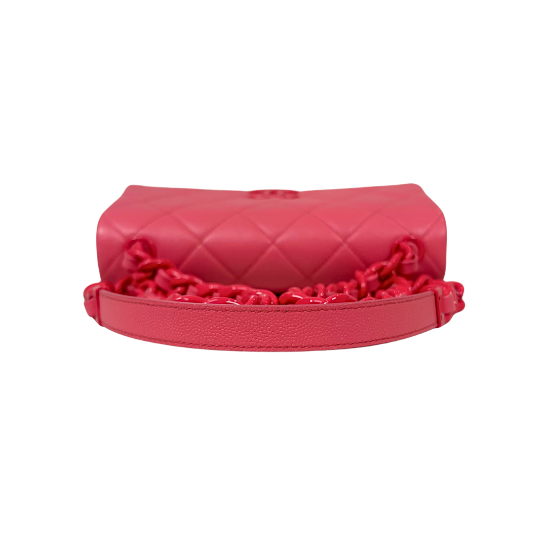 Runway All Pink Flap Bag Caviar Leather Series 30