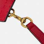 GG Marmont Two Way Flap Red Calfskin Leather Gold Hardware