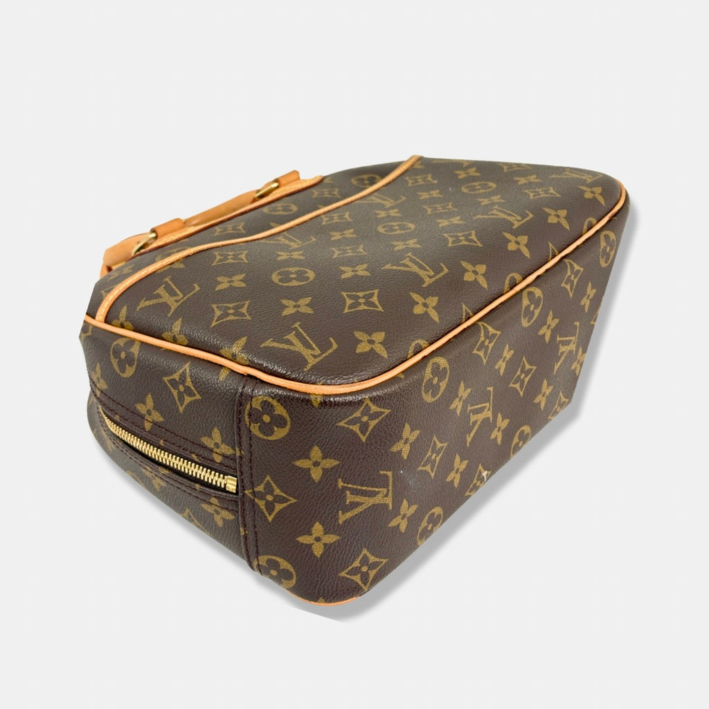 Trouville Monogram Canvas Handbag Gold Hardware