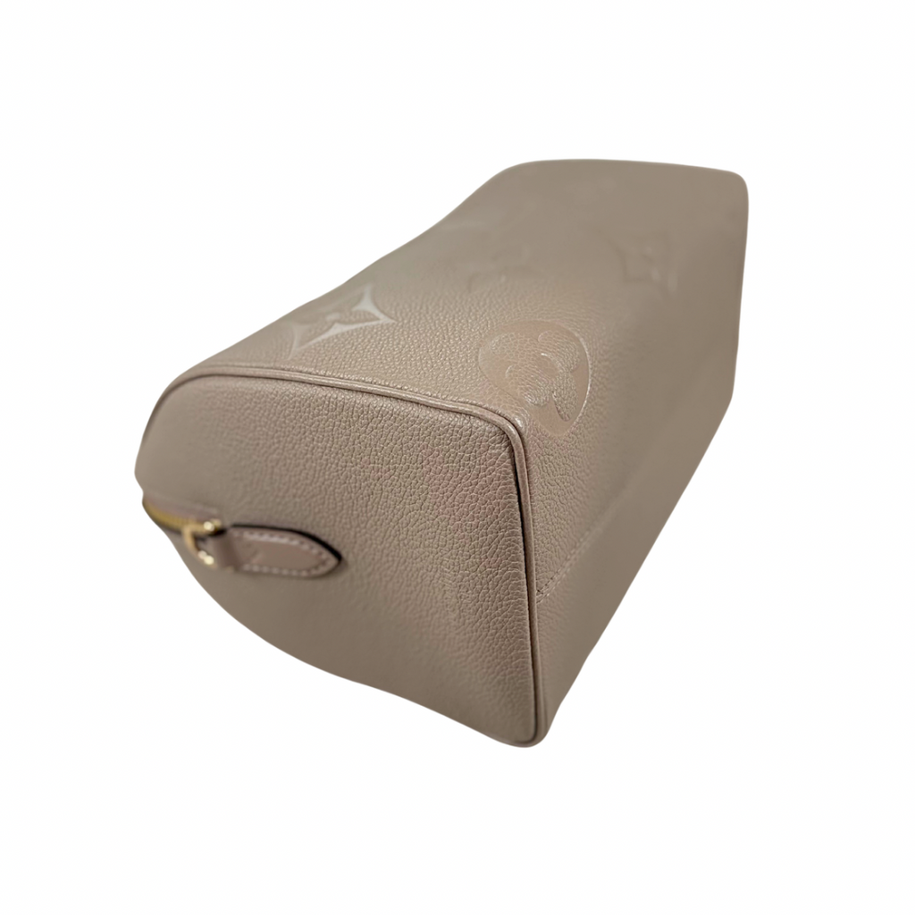 Speedy Bandouliere 25 Monogram Empreinte Beige Gold Hardware