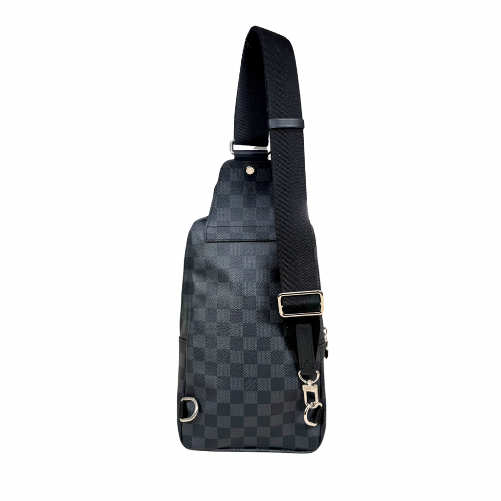 Avenue Sling Bag Damier Graphite Canvas Silver Hardware