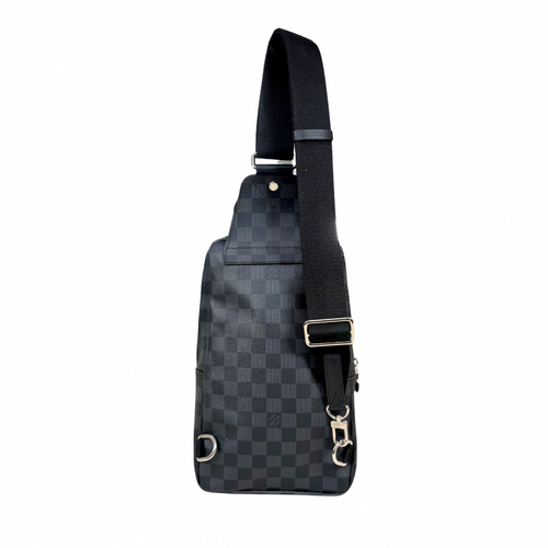 Avenue Sling Bag Damier Graphite Canvas Silver Hardware