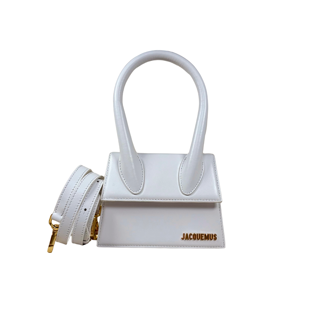 Le Chiquito Mini White Moyen Gold Hardware