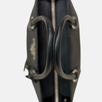 Vitello Phenix Black Tote Bag Silver Hardware