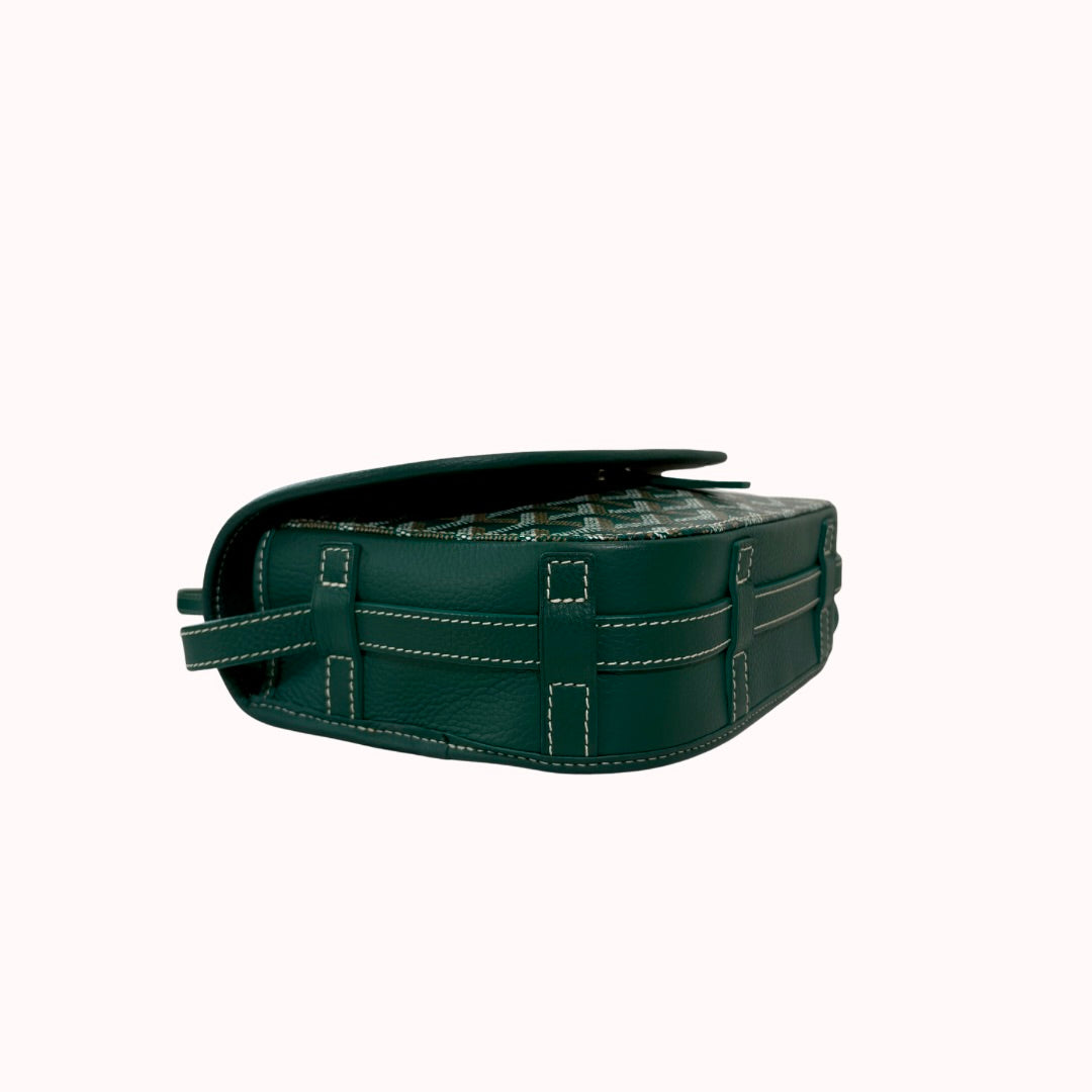 Belvedere PM Green Goyardine Canvas