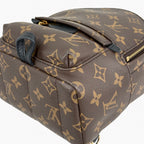Palm Springs Monogram Canvas Mini Backpack Gold Hardware