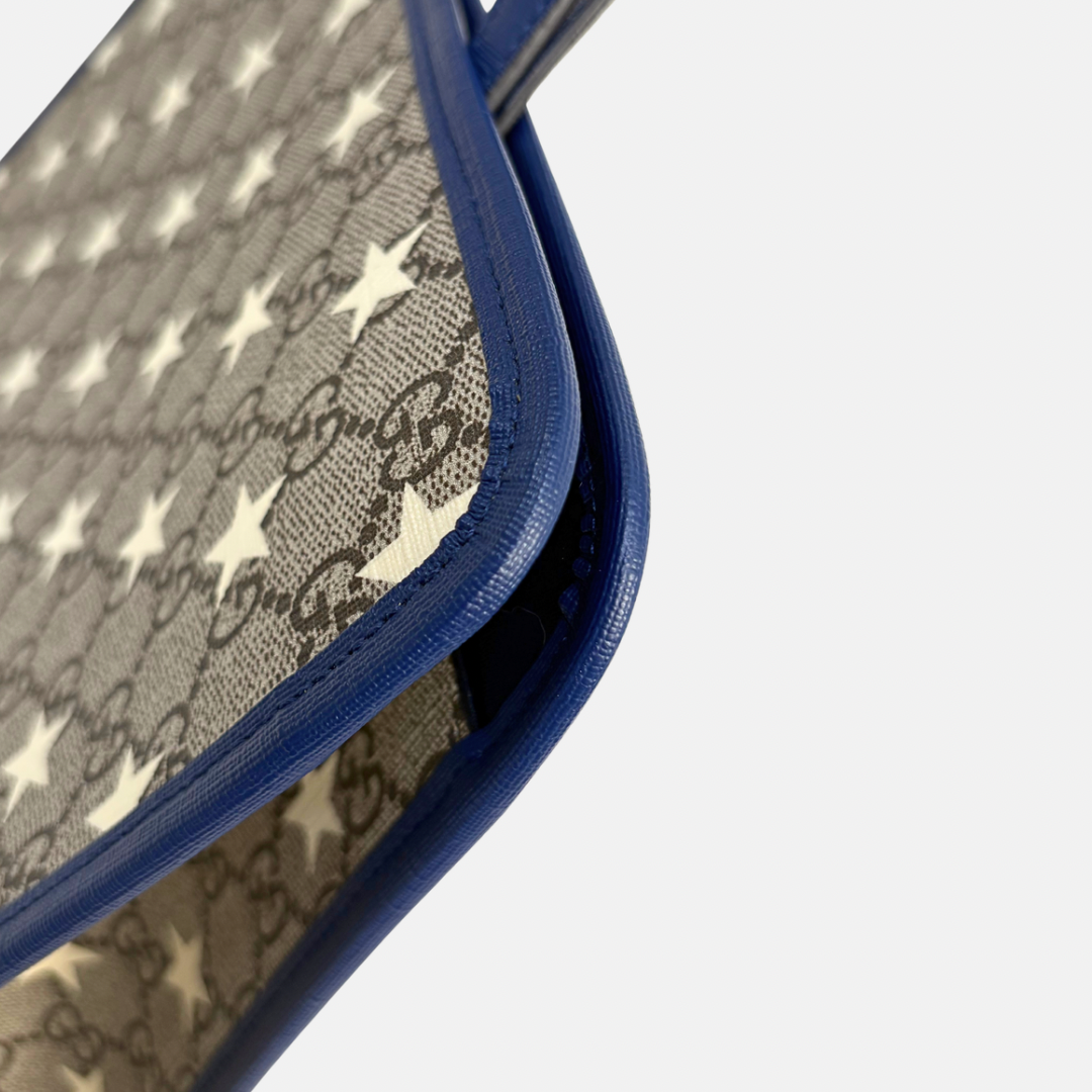 Children's Stars Tote Bag GG Supreme Canvas Beige/Blue
