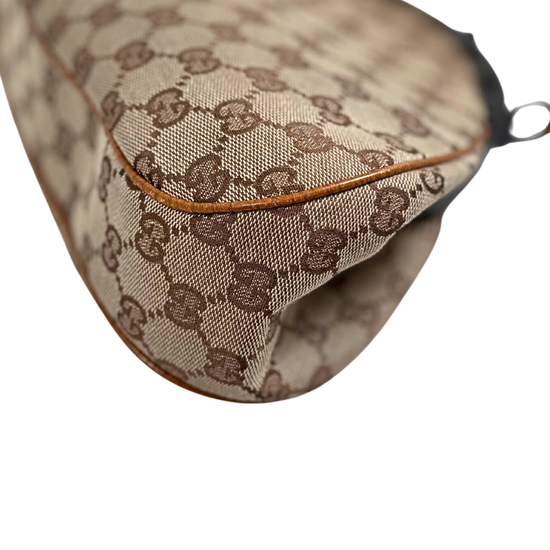 Vintage Bamboo Top Handle Bag GG Canvas