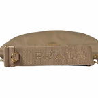Re-nylon Demi Lune Bandoliera Bag Beige Gold Hardware