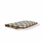 Damier Azur Pochette Milla MM White Gold Hardware
