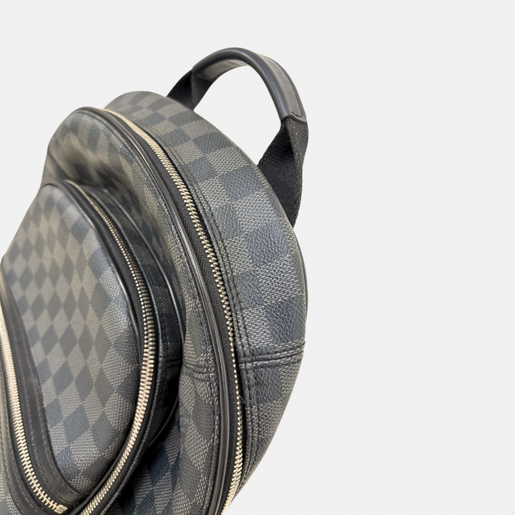 Damier Graphite Canvas Backpack Black Silver Hardware
