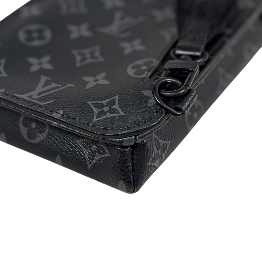 Eclipse Saumur Sling Bag Grey Monogram Canvas
