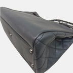 Shopping Tote Bag Woven Chain Black Caviar Leather Ruthenium Hardware Series 22