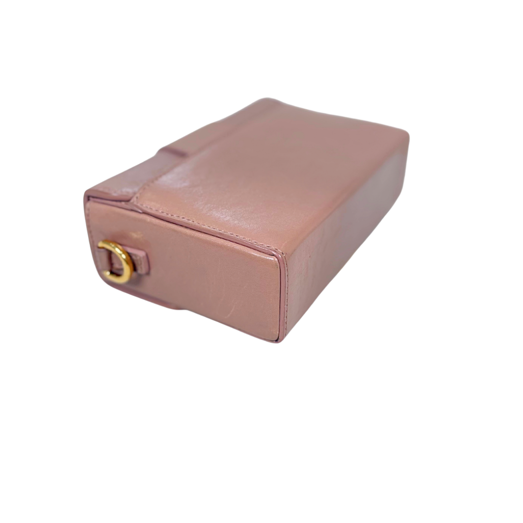 Montaigne 30 Poudre Pink Calfskin Leather Gold Hardware