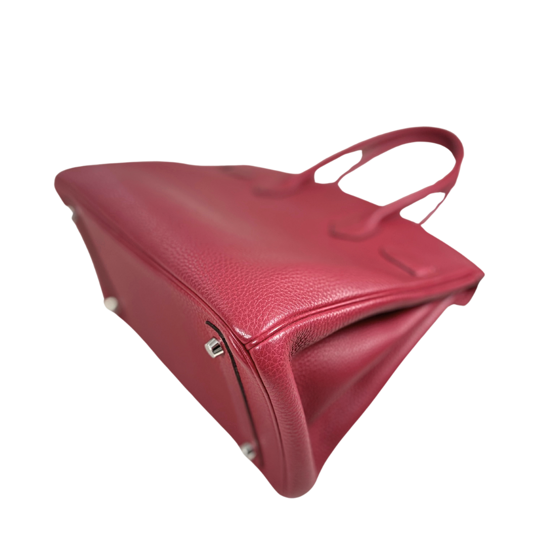 Birkin 30 Rouge H Togo Leather Stamp X Palladium Hardware