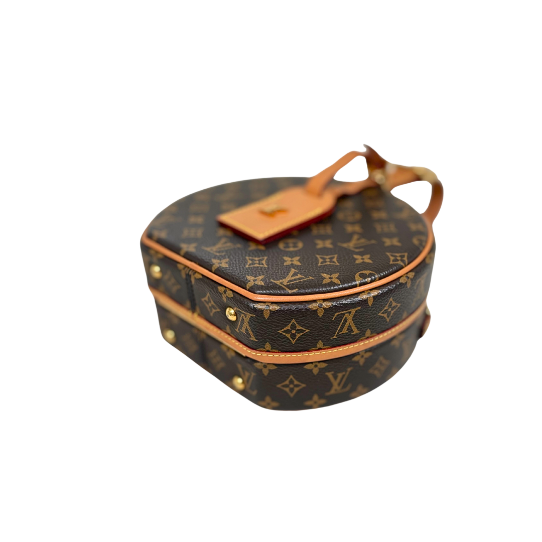 Petite Boite Chapeau Monogram Canvas Gold Hardware