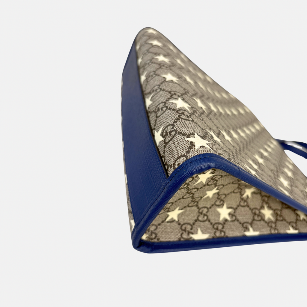 Children's Stars Tote Bag GG Supreme Canvas Beige/Blue