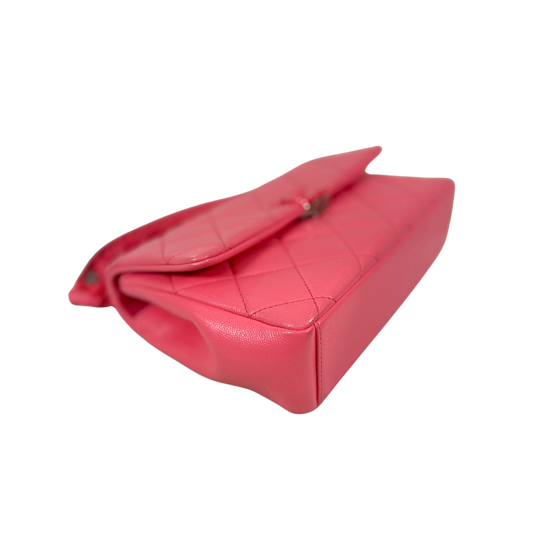 Runway All Pink Flap Bag Caviar Leather Series 30