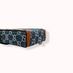 Horsebit GG Denim 1955 Mini Brown Leather Trim