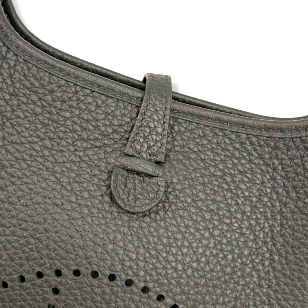 Hermès Mini Evelyne 16 TPM Black Taurillon Clemence Leather Gold Hardware