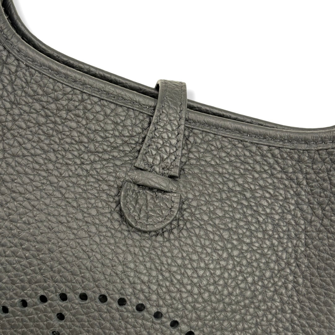 Hermès Mini Evelyne 16 TPM Black Taurillon Clemence Leather Gold Hardware