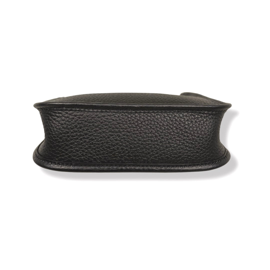 Hermès Mini Evelyne 16 TPM Black Taurillon Clemence Leather Gold Hardware