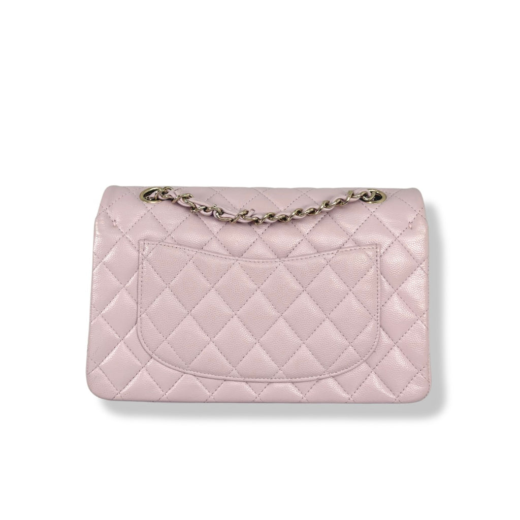 Classic Double Flap Lilac Small Gold Hardware Series 31