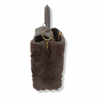 Capucines BB Brown Quilted Fur Gold Hardware