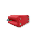 Taurillon Capucines Mini Bag Coral & Light Blue Colorway
