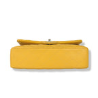 Classic Double Flap Medium Mustard Caviar Leather Gold Hardware