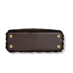 Capucines BB Brown Quilted Fur Gold Hardware