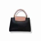 Capucines Black Taurillon Beige Handle Gold Hardware