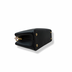 Capucines Black Taurillon Beige Handle Gold Hardware