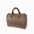 Speedy Bandoulière 30 Damier Ebene Leather Gold Hardware