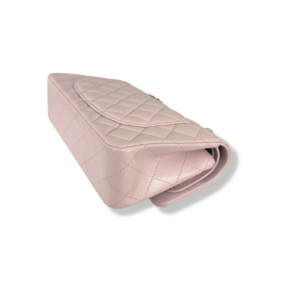 Classic Double Flap Lilac Small Gold Hardware Series 31