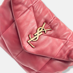 Loulou Puffer Small Red Lambskin Leather Gold Hardware