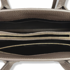 Sac De Jour Grey Grained Calfskin Leather