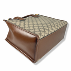 GG Supreme Canvas Small Tote Bag Beige & Ebony