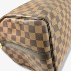 Speedy Bandoulière 30 Damier Ebene Leather Gold Hardware