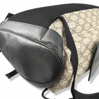 Backpack GG Supreme Monogram Beige & Black Leather Trim