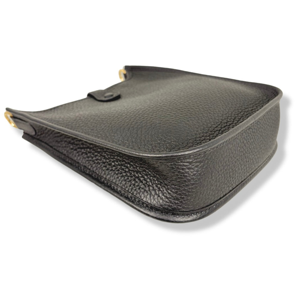 Hermès Mini Evelyne 16 TPM Black Taurillon Clemence Leather Gold Hardware